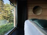 The guest bedroom is located in the sauna building. "Even though the sauna building doesn’t have running water or its own bathroom, there’s always a line of people eager to use the space every summer,