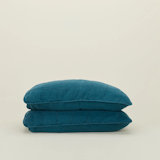 Hawkins New York Simple Linen Quilted Shams